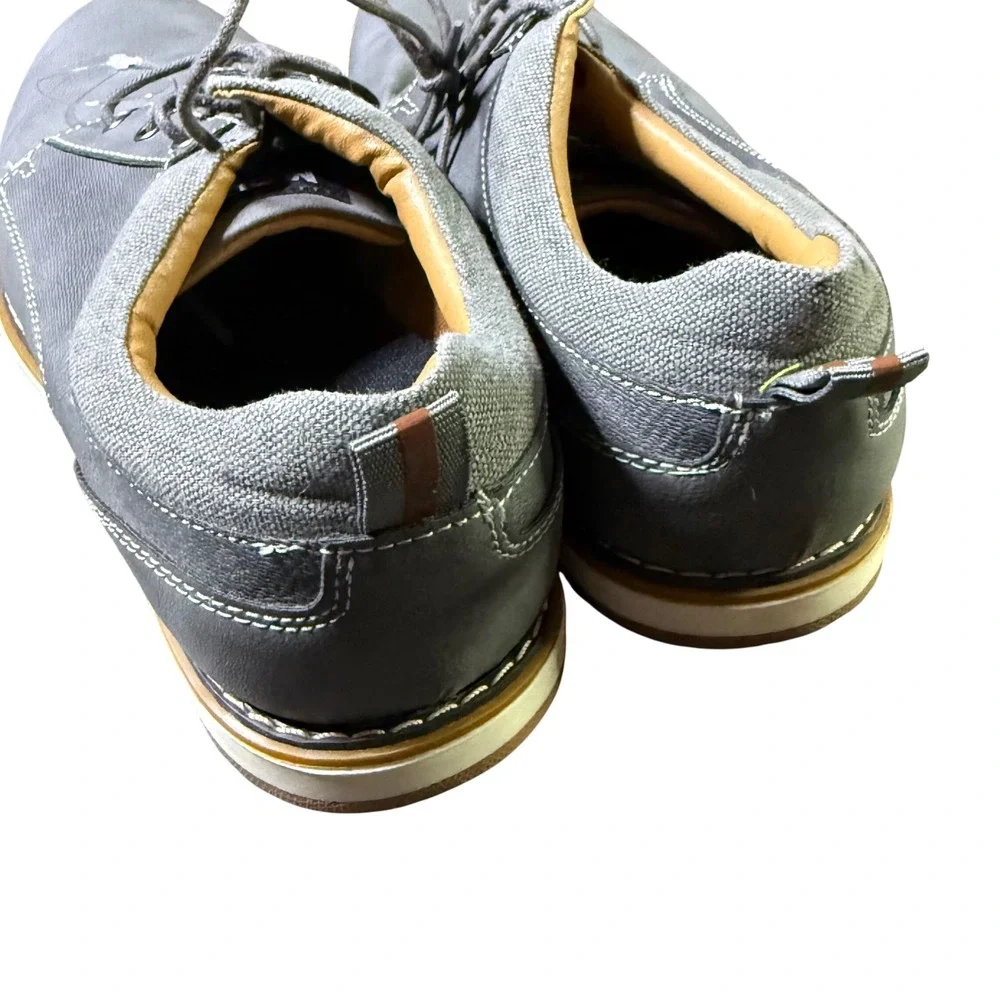 Madden Mens Dress Shoes Gray Lace Up‎ Ortholite Comfort Size 10.5